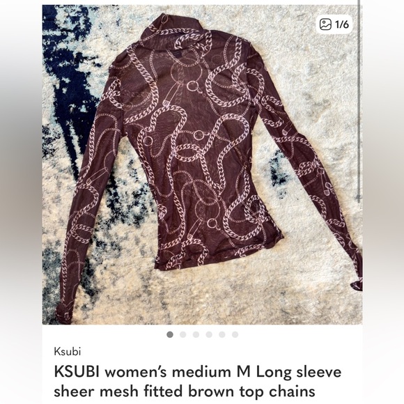 BUNDLE - Juicy couture bra et , longsleeve top KSUBI sheer medium, & hello k pjs - Picture 2 of 12